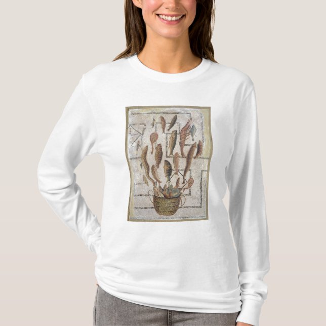 Plasterung, welche die Fische entgehen von einem T-Shirt (Vorderseite)