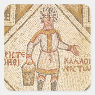 Plasterungssonderkommando eines Erbauers Quadratischer Aufkleber