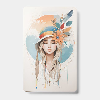  Plastic Badge - Vertical Ausweis