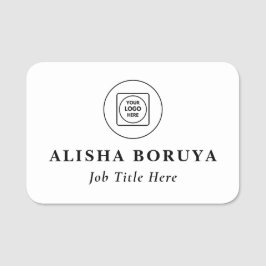 Plastic Custom Logo Name Badge Staff nametags Namensschild