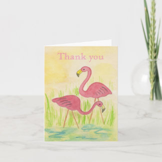Plastic Flamingos danke Karte