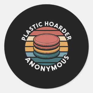 Plastic Hoarder Anonymous Disc Golf Designs Für En Runder Aufkleber