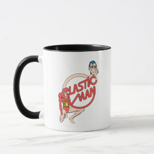 Plastic Man Gummihals-Warnschild Tasse