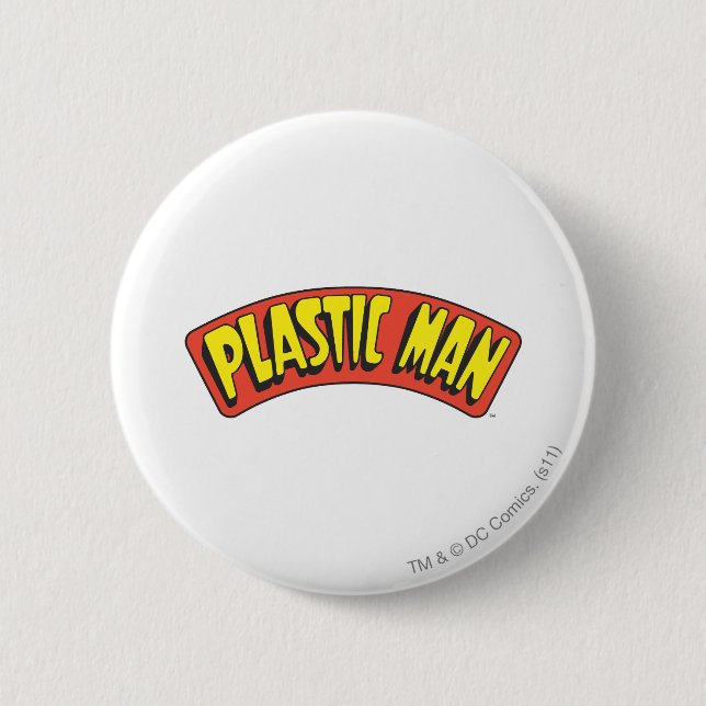 Plastic Man-Logo Button (Vorderseite)