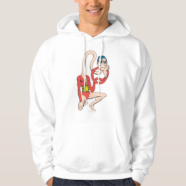 Plastic Man Rubberneck-Pose Hoodie (Vorderseite)
