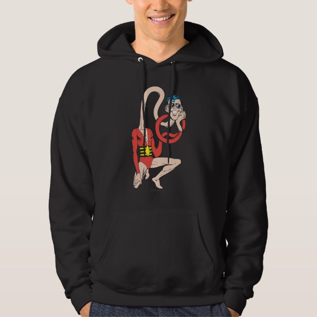 Plastic Man Rubberneck-Pose Hoodie (Vorderseite)