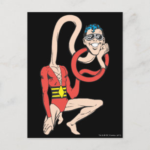 Plastic Man Rubberneck-Pose Postkarte