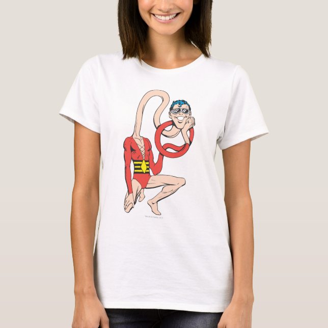 Plastic Man Rubberneck-Pose T-Shirt (Vorderseite)