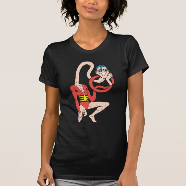 Plastic Man Rubberneck-Pose T-Shirt (Vorderseite)