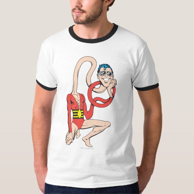 Plastic Man Rubberneck-Pose T-Shirt (Vorderseite)