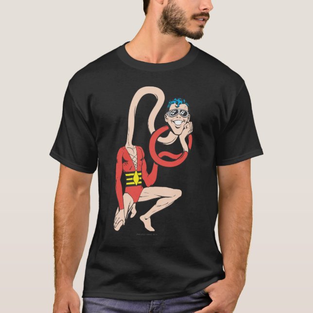 Plastic Man Rubberneck-Pose T-Shirt (Vorderseite)