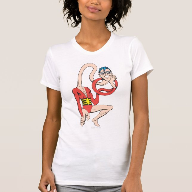 Plastic Man Rubberneck-Pose T-Shirt (Vorderseite)