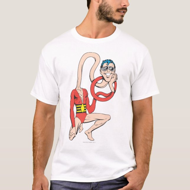 Plastic Man Rubberneck-Pose T-Shirt (Vorderseite)