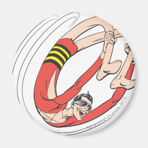 Plastic Man Rückwärts-Rad Magnet