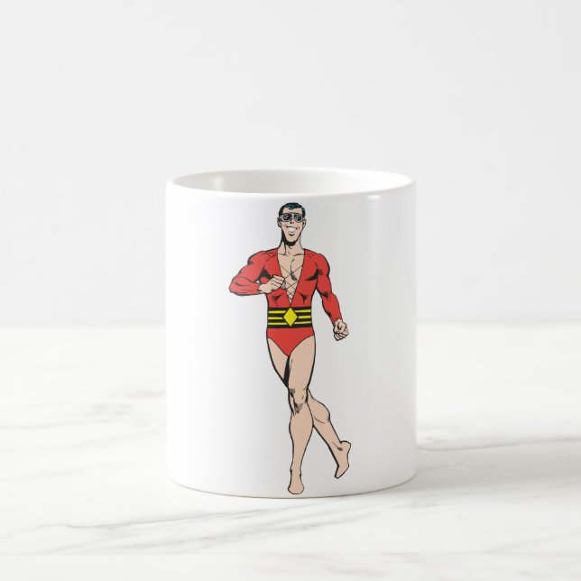 Plastic Man steht aufrecht Kaffeetasse (Mittel)