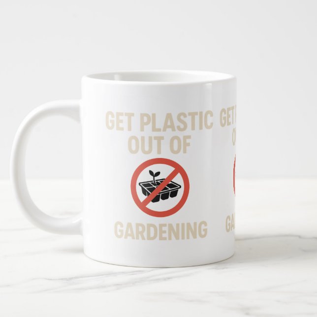 Plastik aus dem Gartenbau holen Jumbo-Tasse (Links)
