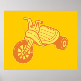 Plastik-Dreirad-Graphic Poster