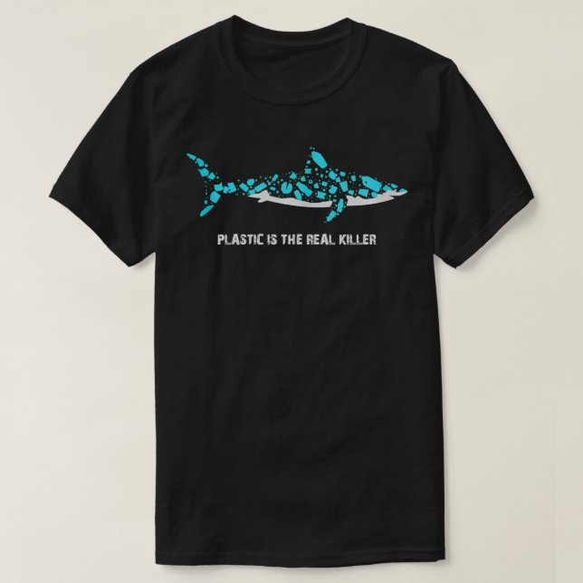 Plastik ist die wirkliche tödliche Umwelt T-Shirt (Design vorne)