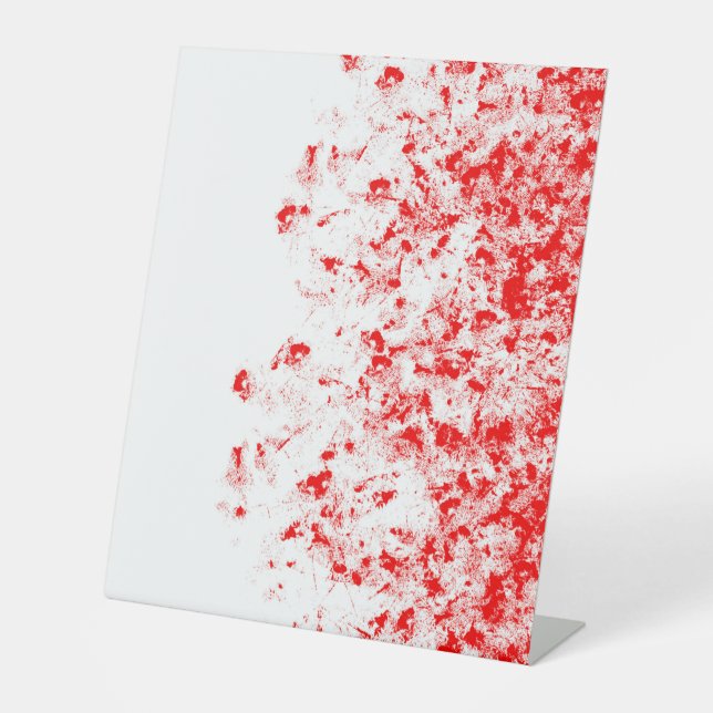 Plastikbodenzeichen 10"X12" Sockelschild (Vorderseite)