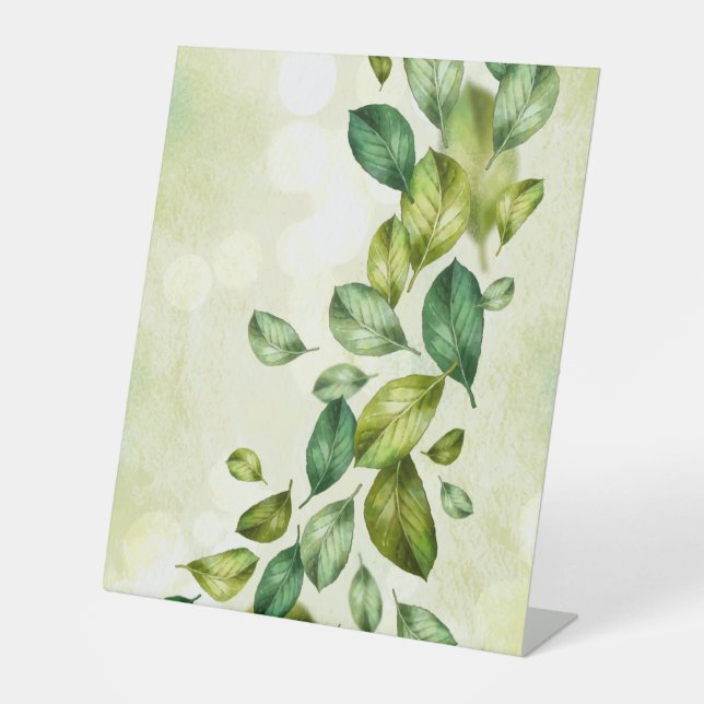 Plastikbodenzeichen 10"X12" Sockelschild (Vorderseite)