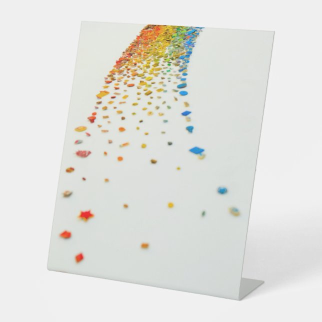 Plastikbodenzeichen 10"X12" Sockelschild (Vorderseite)