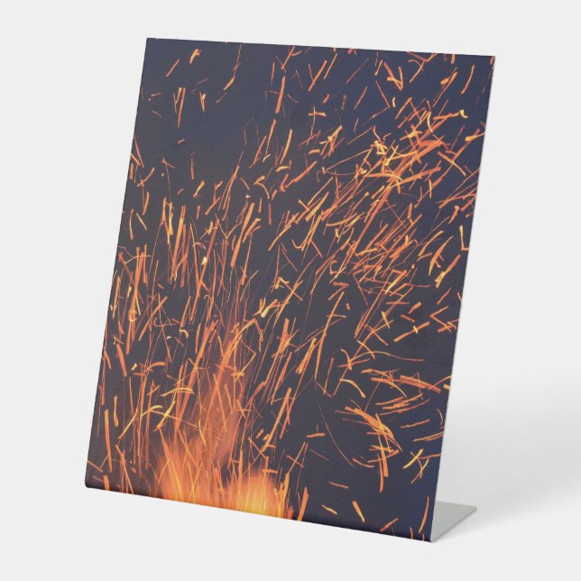 Plastikbodenzeichen 10"X12" Sockelschild (Vorderseite)