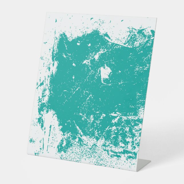 Plastikbodenzeichen 10"X12" Sockelschild (Vorderseite)