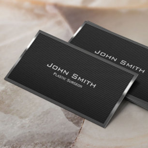 Plastikchirurg, Beruflicher Carbon Fibre Elegant Visitenkarte