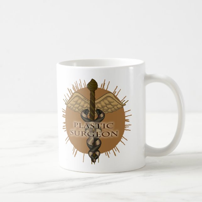 Plastikchirurg Caduceus Kaffeetasse (Rechts)