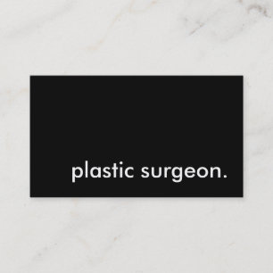 Plastikchirurg. Visitenkarte