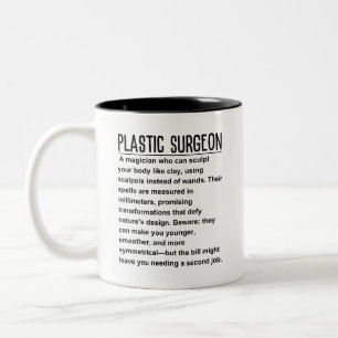 Plastikchirurg Zweifarbige Tasse