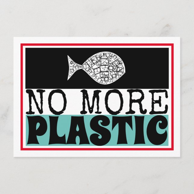 Plastikfisch, Details zum Klimawandel Begleitkarte (Vorderseite)