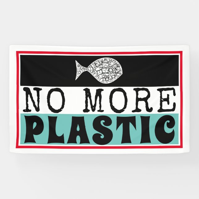 Plastikfisch, Klimawandel Banner (Horizontal)