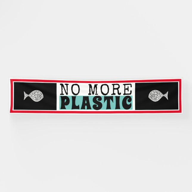 Plastikfisch, Klimawandel Banner (Horizontal)