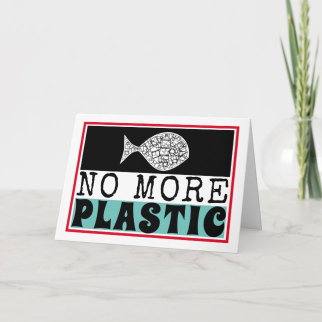 Plastikfisch, Klimawandel Karte (Vorderseite)