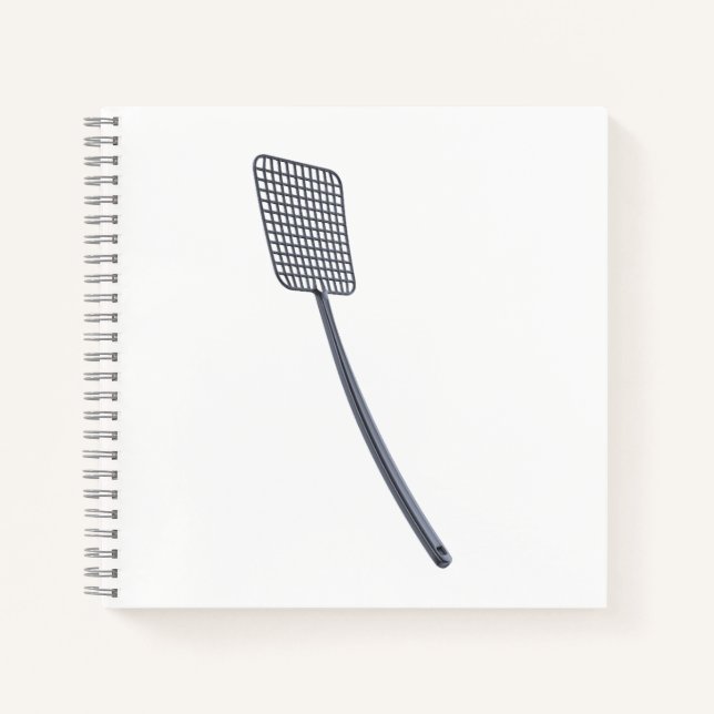 Plastikfliegenklatsche Notizbuch (Vorderseite)