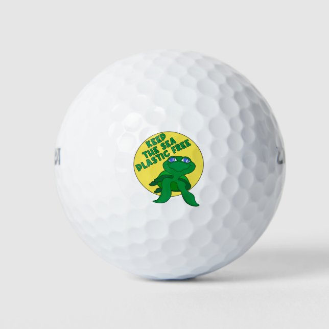 Plastikfrei behalten golfball (Vorderseite)