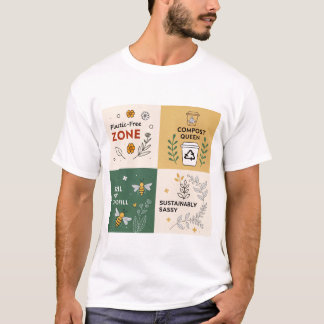 Plastikfreie Zone - Öko-bewusstes Design T-Shirt