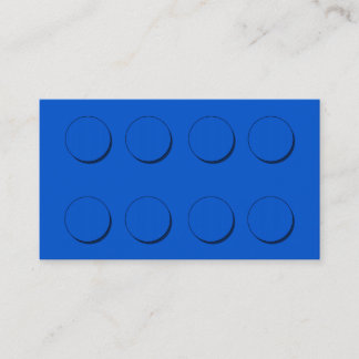 PlastikGebäude-Block (blau) Visitenkarte