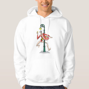 Plastikmann umwickelt Straßenlaterne Hoodie