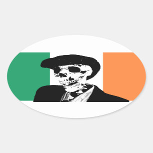 Plastikpaddy Pogue kleines Fenster-Oval Ovaler Aufkleber