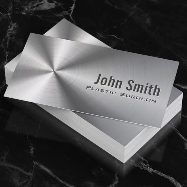 Plastische Chirurgen Imitate Metal Medizin Visitenkarte (Von Creator hochgeladen)