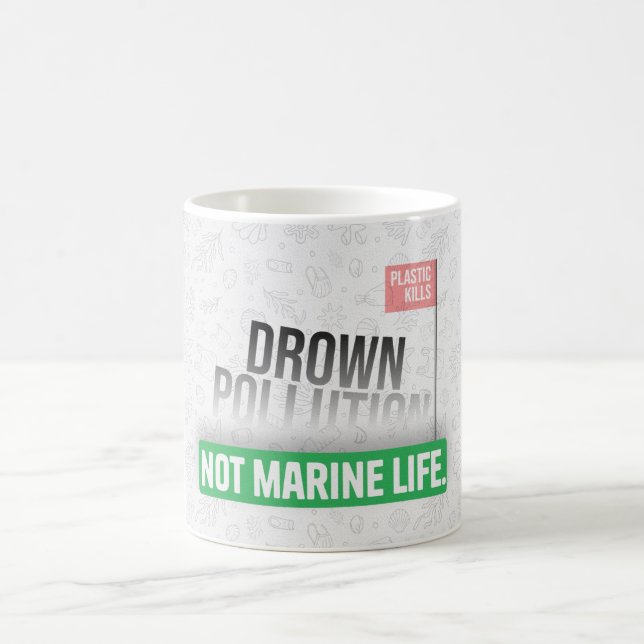 Plastische Verschmutzungsbewusstsein Kaffeetasse (Mittel)