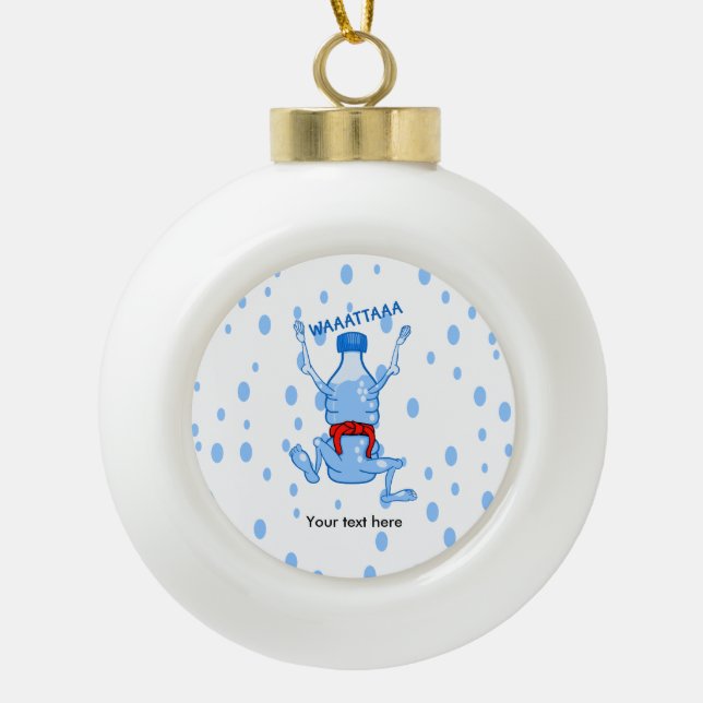 Plastische Wasserflasche Kampfkunst Keramik Kugel-Ornament (Vorderseite)