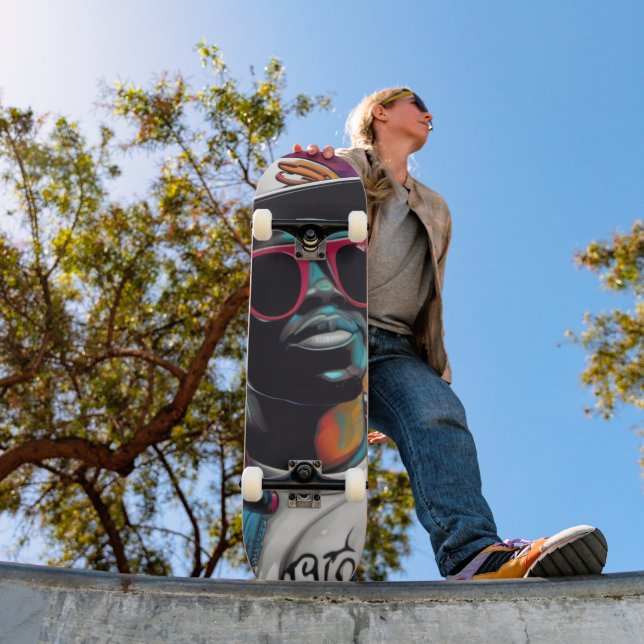 Plataforma de skate - Street graffiti art Hip Hop  Skateboard (Außen 1)