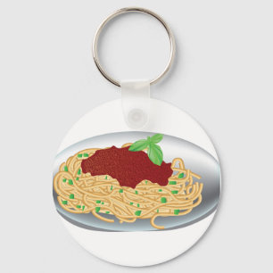 Plate Of Spaghetti Keychain Schlüsselanhänger