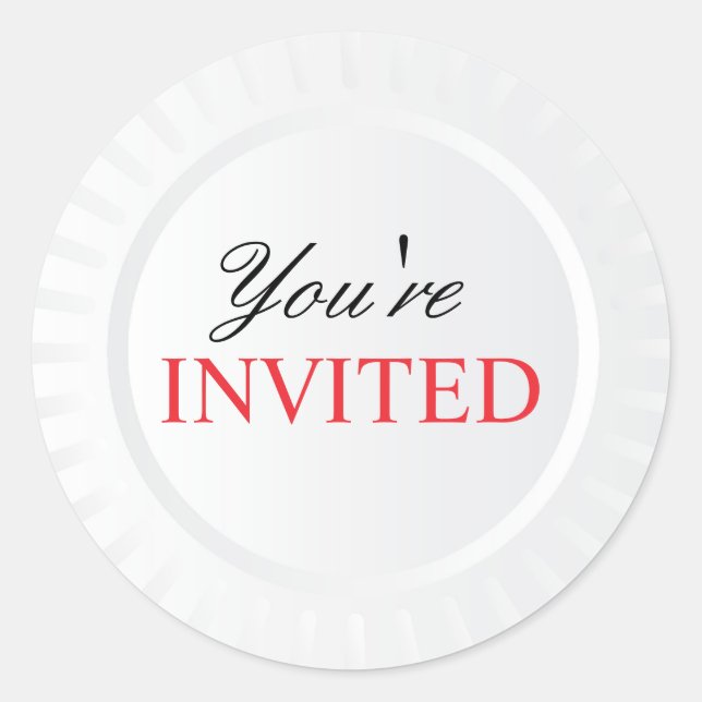 Plate Picnic Party GRILLEN Stickers (Vorderseite)