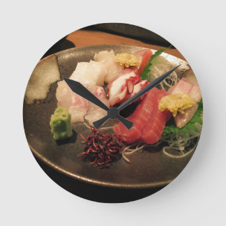 Plate Wasabi Japan Sushi Power Fisch Asien Runde Wanduhr
