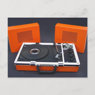 platenspeler postkarte