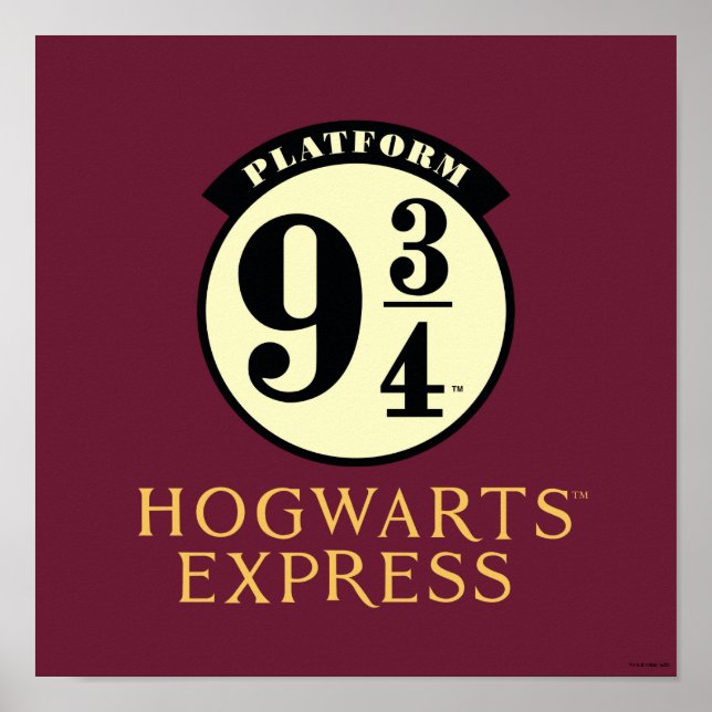 Platform 9 3/4 HOGWARTS™ EXPRESS Icon Poster (Vorne)
